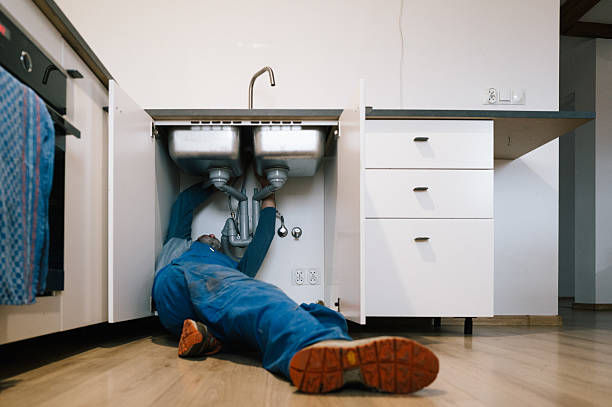 Professional Drain Cleaning technician working in King George, VA